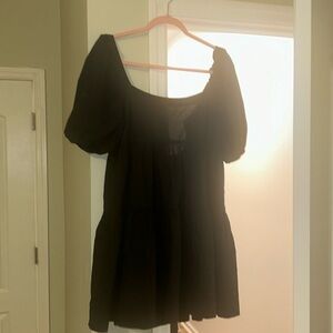 American eagle black babydoll dress size medium!